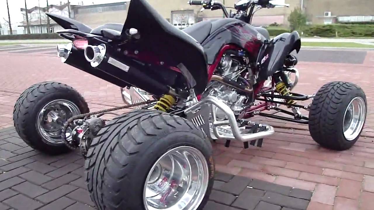raptor 700 streetfighter monsterpipe duals
