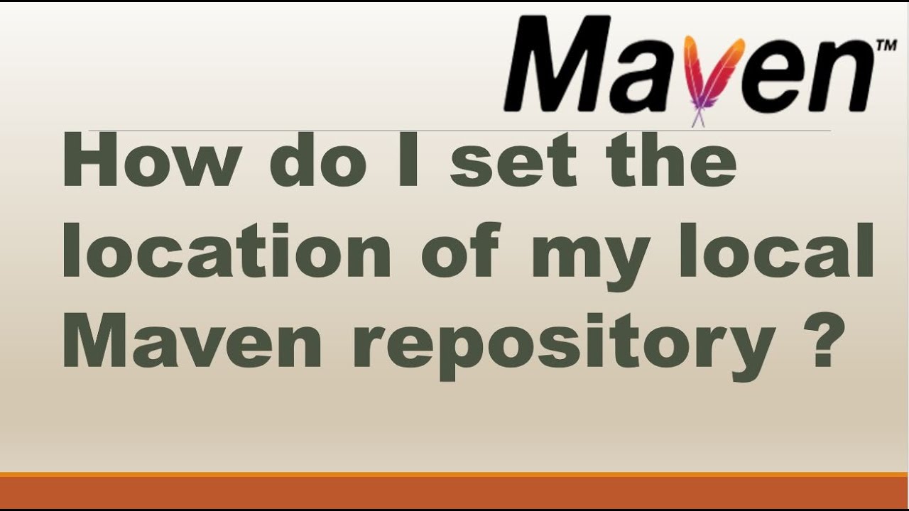 Maven local repository location & how to change it? ||Maven - Change Local Repository Location
