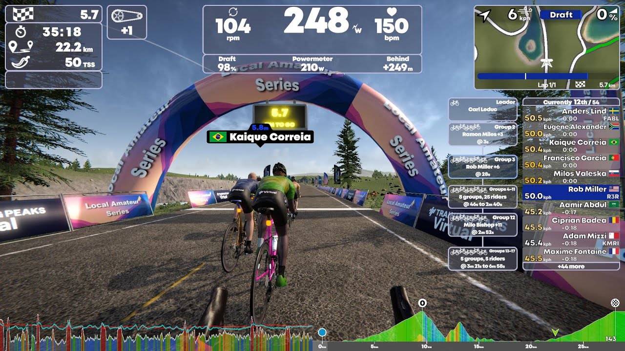 TrainingPeaks Virtual - TPV Career Mode - Local Tour Stage 9.3 - Season 1