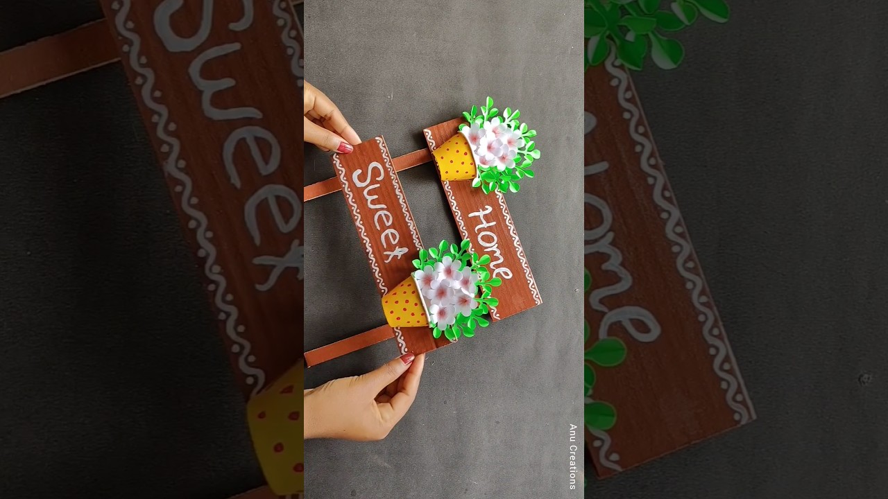 Diy Cardboard Craft #diy #wallhanging #homedecor #craft #shorts