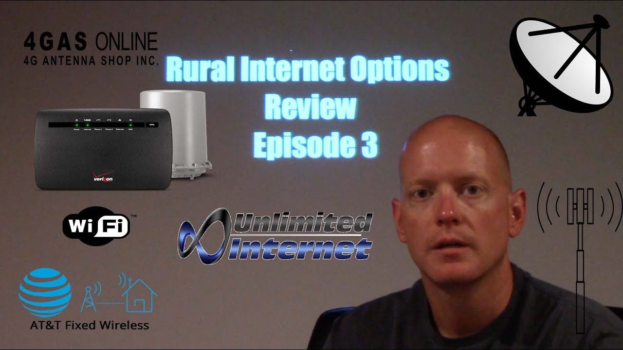 Wireless Rural Internet Options 2018 Update - 4GAS AT&T Verizon Viasat 2