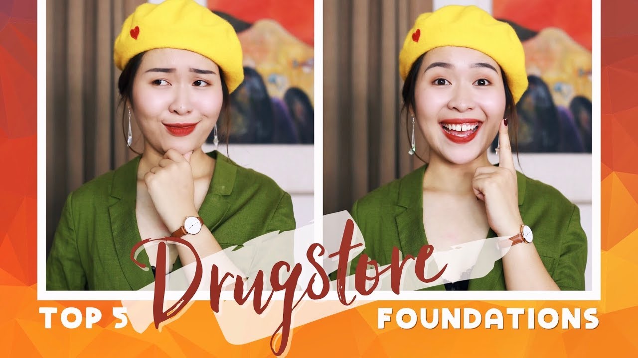 5 kem nền bình dân xuất sắc | BEST DRUGSTORE FOUNDATIONS | Letsplaymakeup