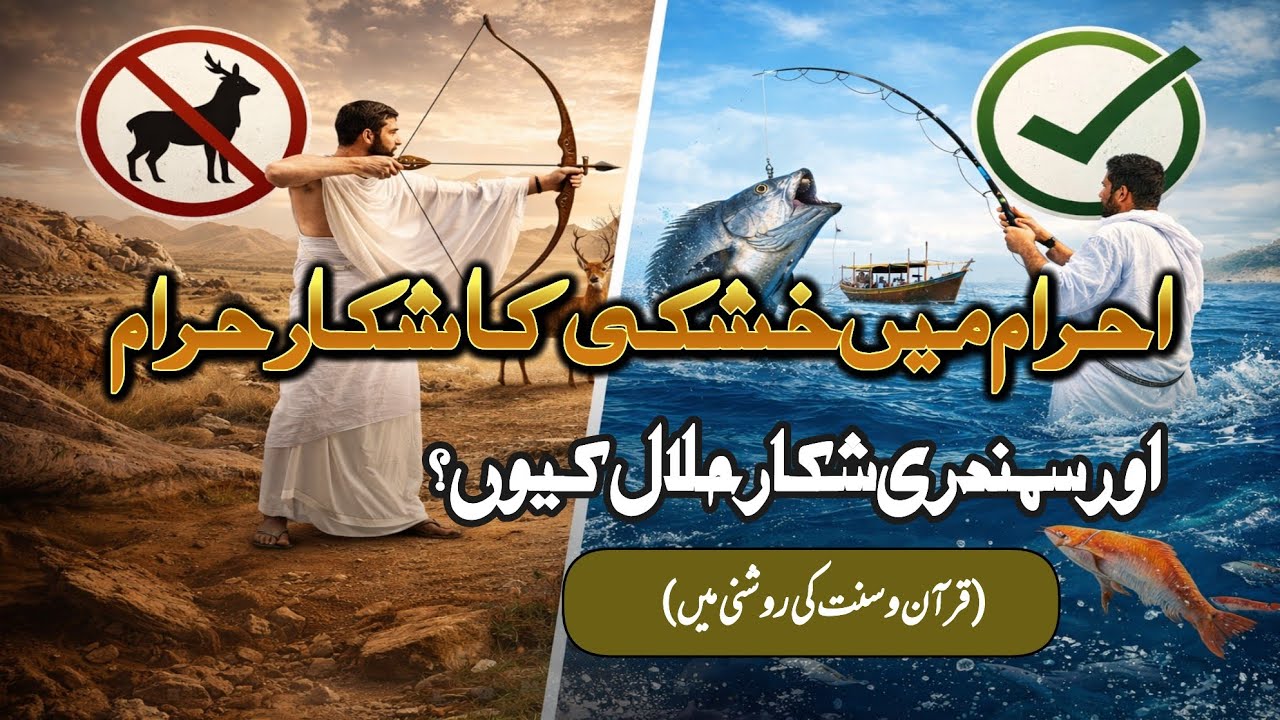 احرام میں خشکی کا شکار حرام اور سمندری شکار حلال کیوں؟