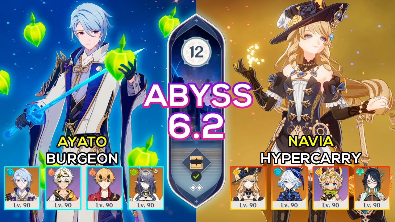 [NEW] C0 Ayato Burgeon & C0 Navia Hypercarry | Spiral Abyss 6.2 | Genshin Impact