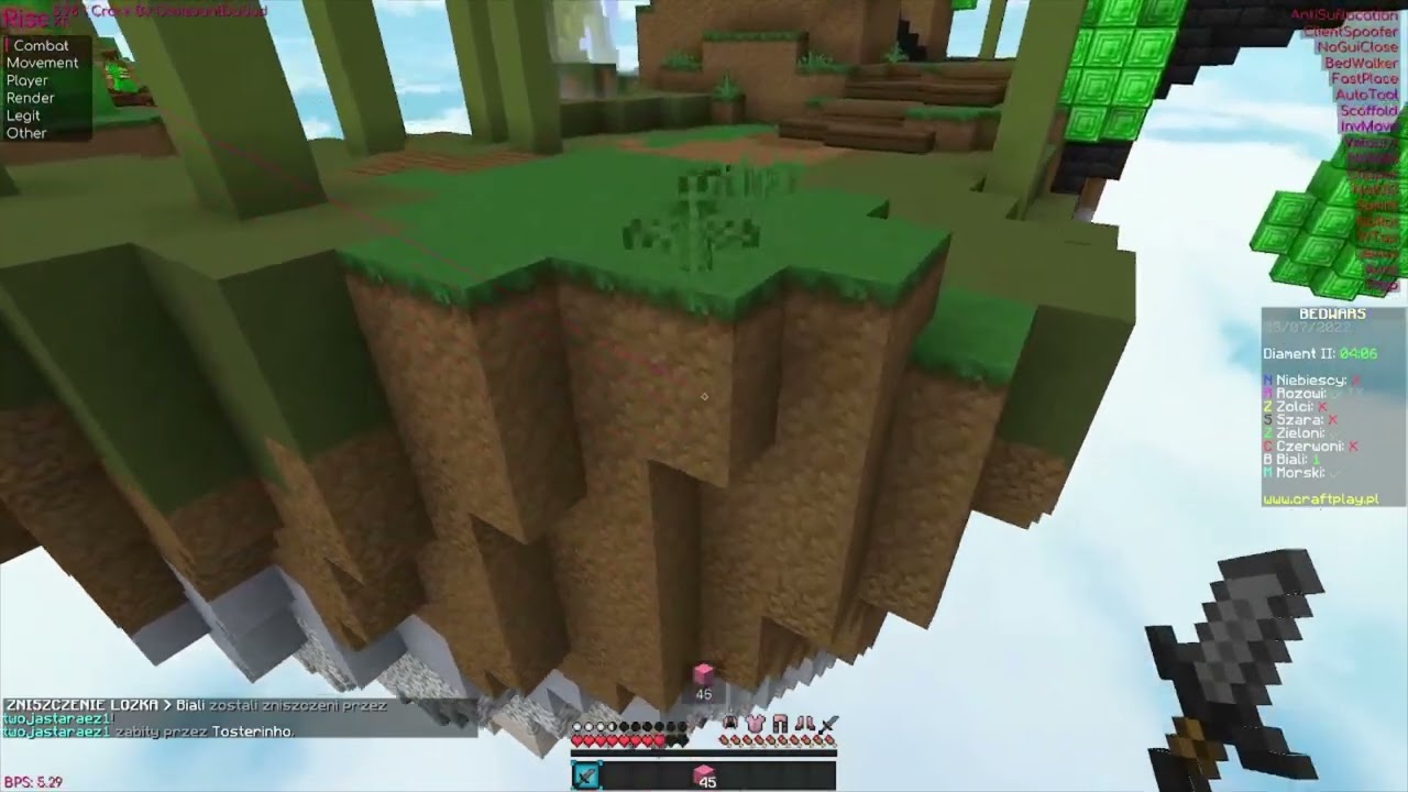 NAJLPESZY CONFIG NA CRAFTPLAY.PL Rise Client! od @BypassConfig