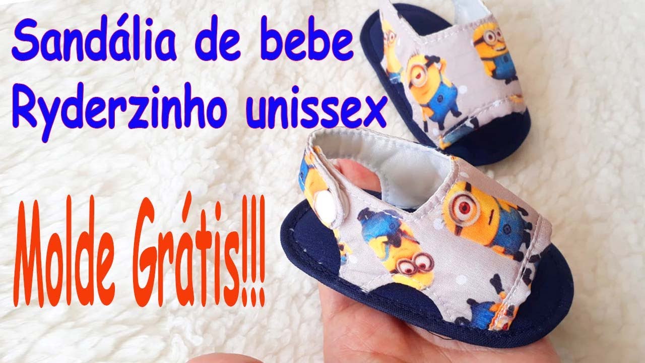 Como Fazer Sandália Riderzinho Unissex (bebê) Molde Grátis