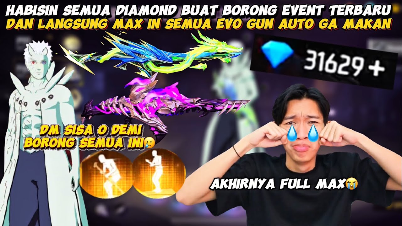 AKHIRNYA SEMUA EVO GUN FULL MAX!! BORONG SEMUA EVENT HABIS PULUHAN RIBU DIAMOND😱
