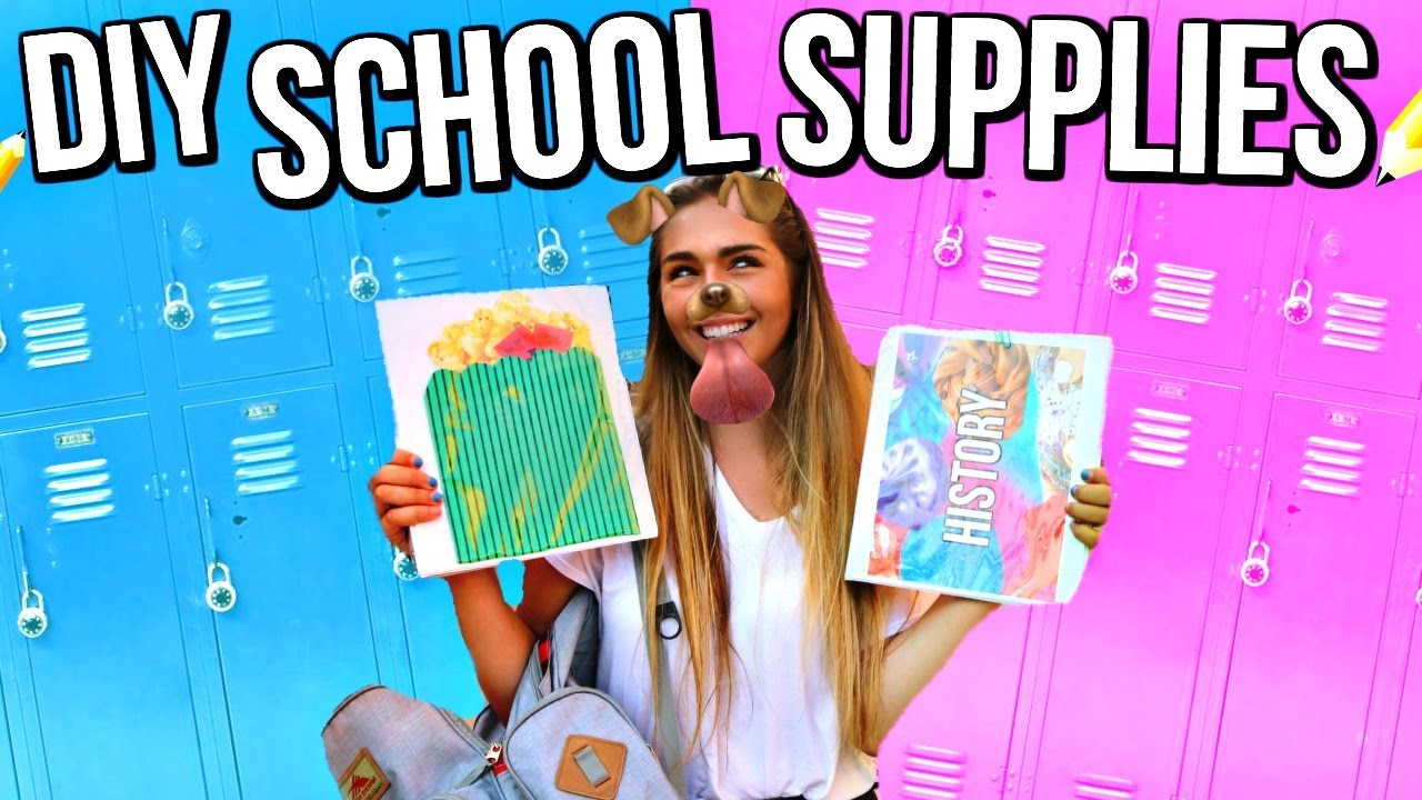DIY BACK TO SCHOOL SUPPLIES 2017! DIY Notebooks, DIY School Supplies 2017!