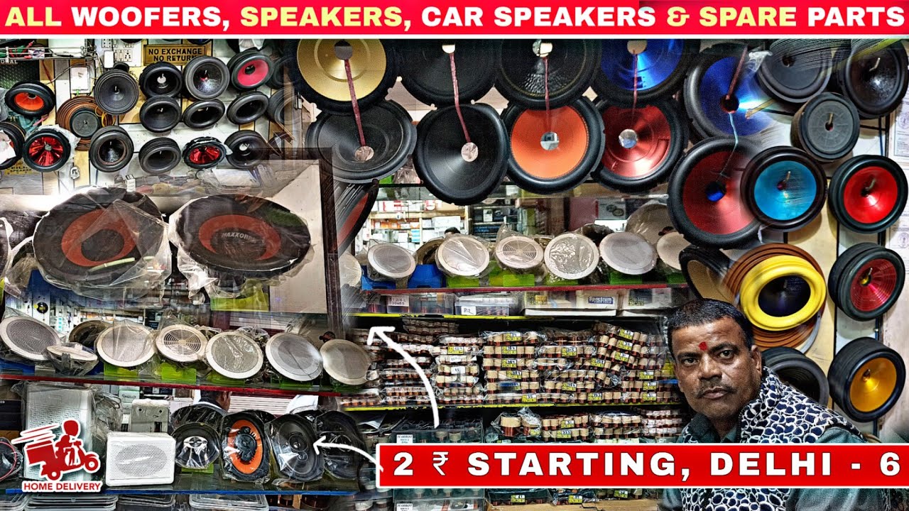 All jbl, ahuja, pioneer, sony speaker spare parts & woofers, car speaker, ceiling speaker, tweeters