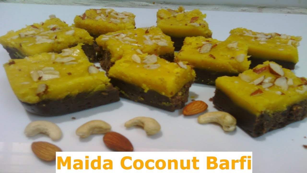 Maida Coconut Barfi | மைதா தேங்காய் பர்பி|Diwali Sweets