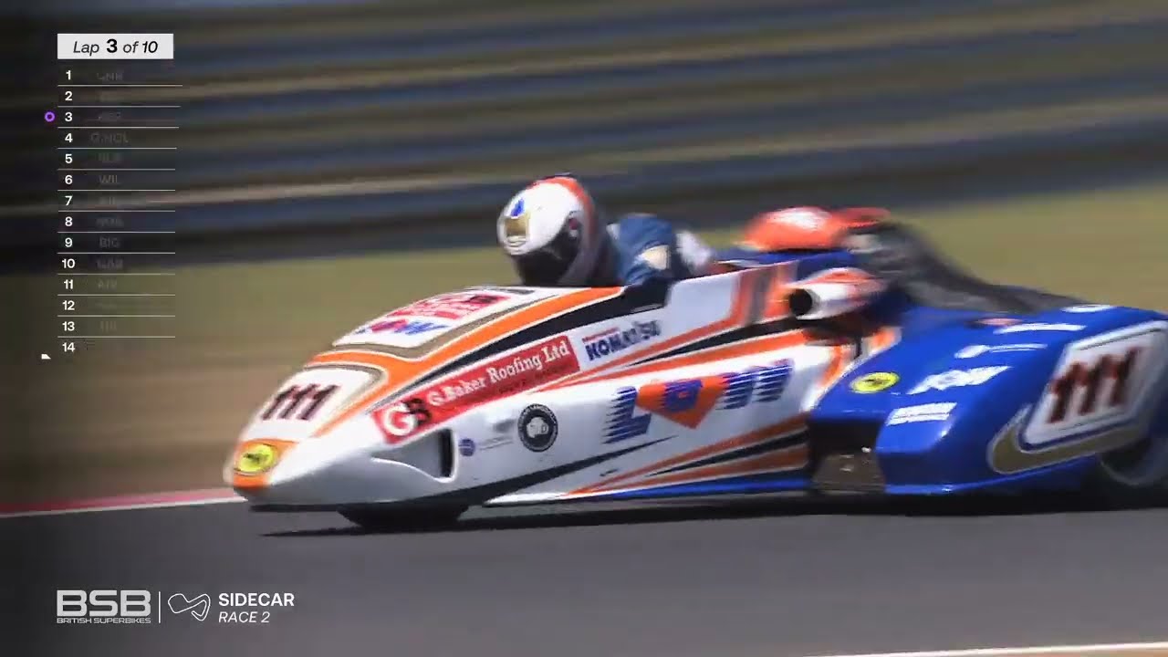 Molson Group British Sidecar Championship 2022 Round 3 Brands Hatch - Race 2