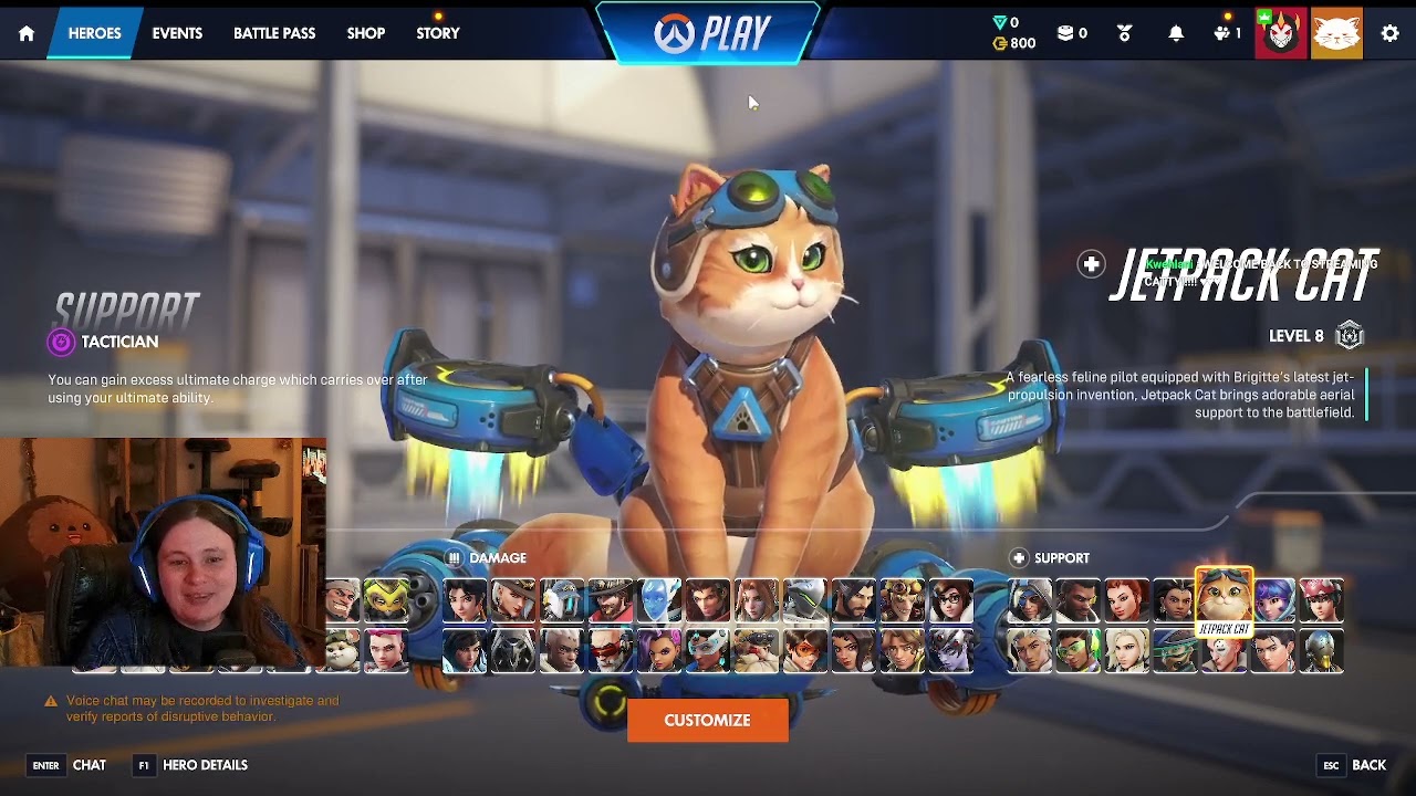 Jetpack Cat Overwatch Progression Grind & Continuing 1st  Palworld Playthrough | LIVE  🔴