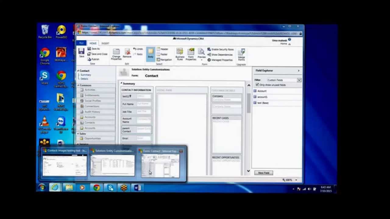 Как создавать отношения в MS Dynamics CRM 2015