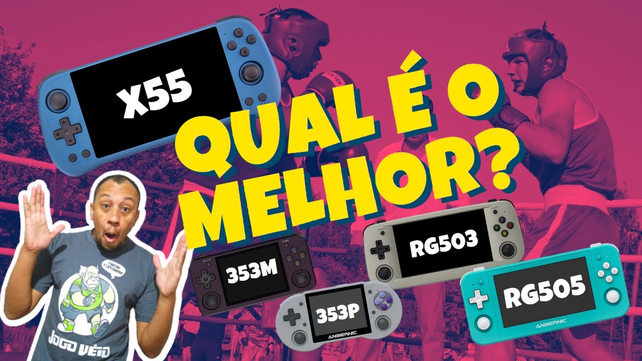 POWKIDDY X55 - 🤜💥🤛Duelo de portáteis, quem vai levar a melhor!? @Mechdiy #powkiddy