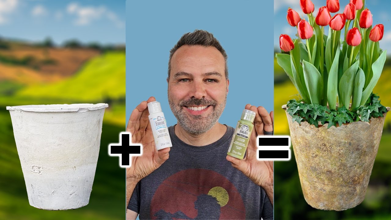 Planting Tulips in Pots (tulip lasagna) & Aging Terra Cotta