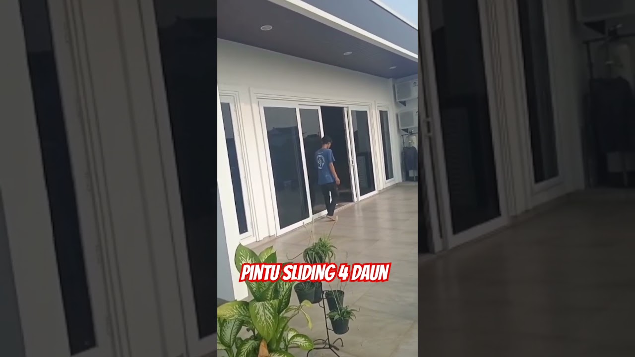 Pintu sliding 4 daun 