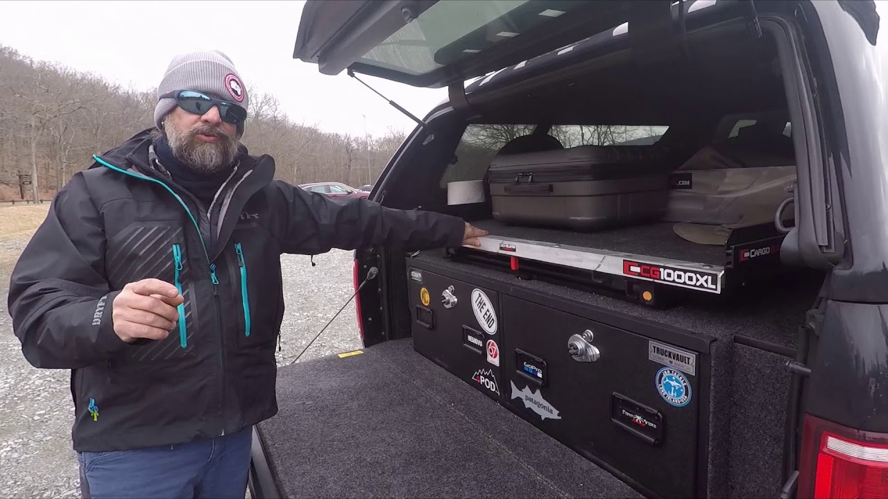 Surf Fishing with my Cargo Glide, Truck Vault drawers and my Ford F-150