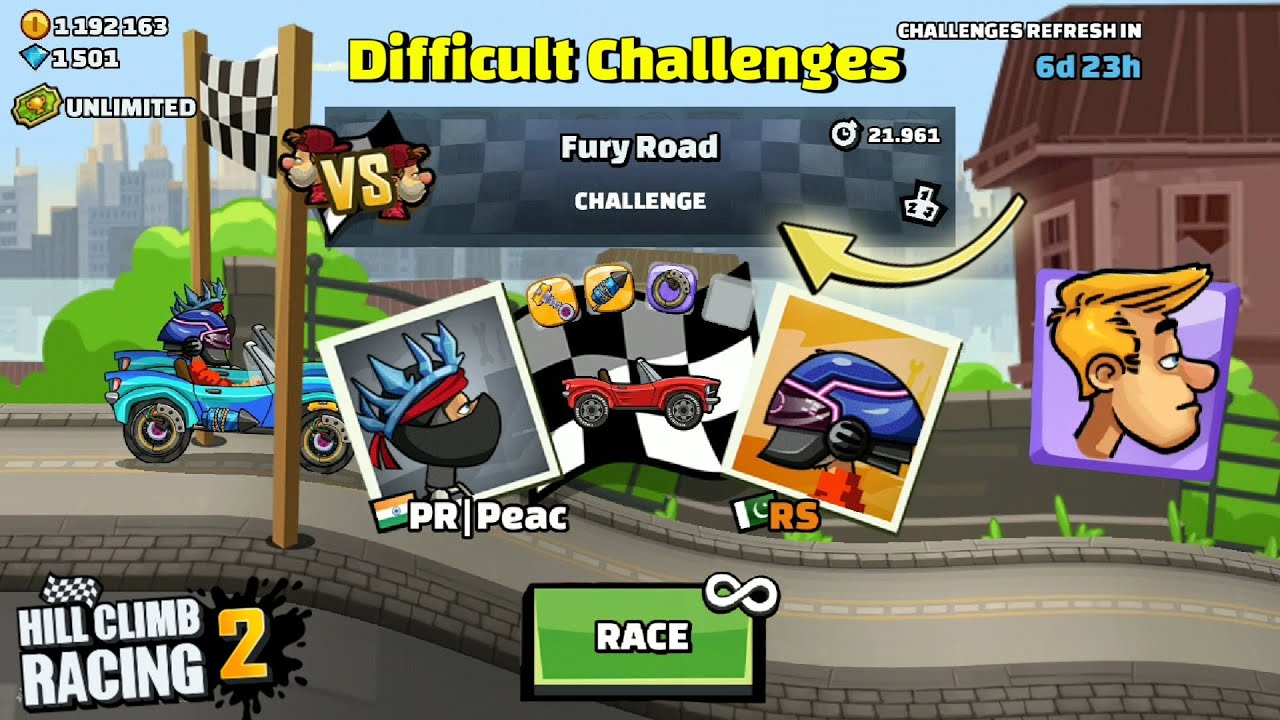 🔔 NEW & DIFFICULT FEATURED CHALLENGES 🔔 IN - Hill Climb Racing 2