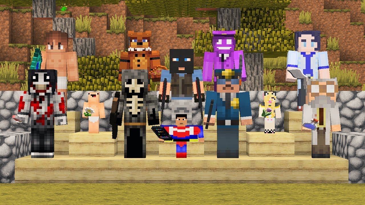 TODOS LOS PERSONAJES DE MINECRAFT TROLL 😂 ESPECIAL MEDIO MILLÓN 😍