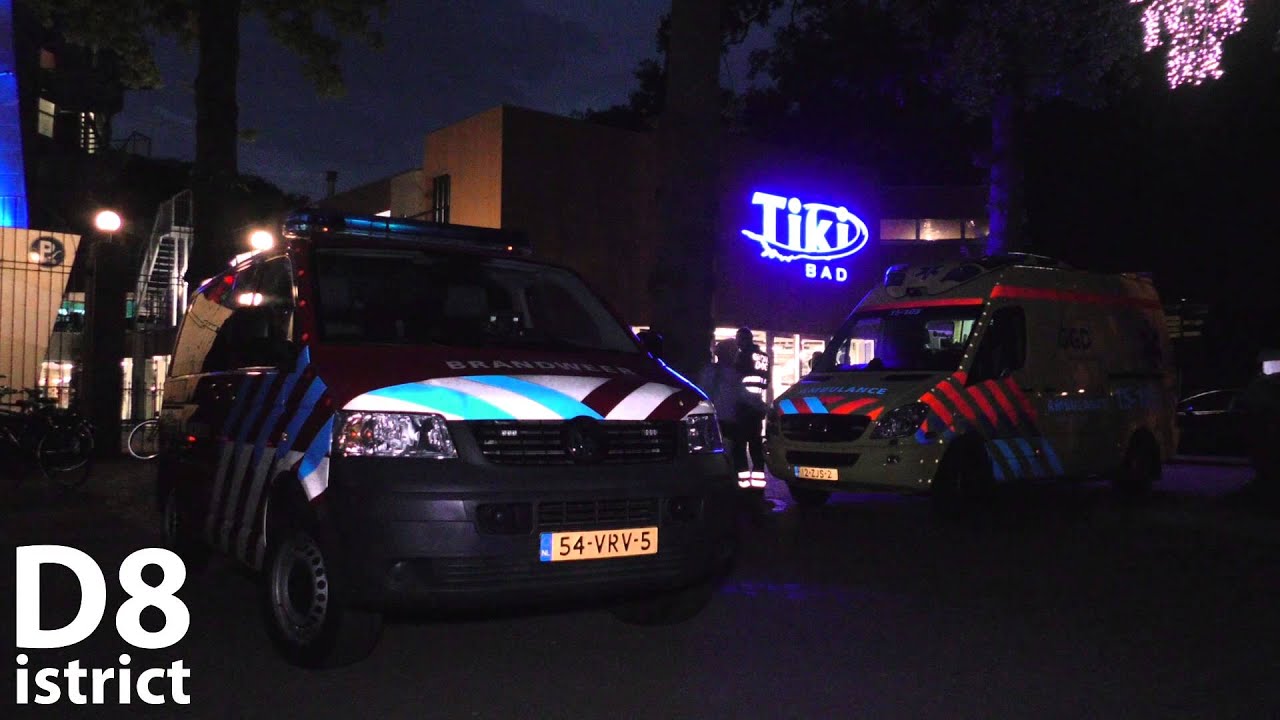 7 augustus Glijbaan van tikibad in brand Duinrell Wassenaar