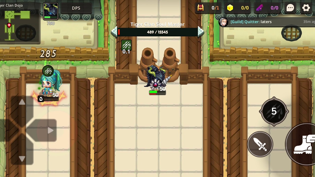 Guardian Tales: Tiger Clan Dojo Cleared! Using Knight