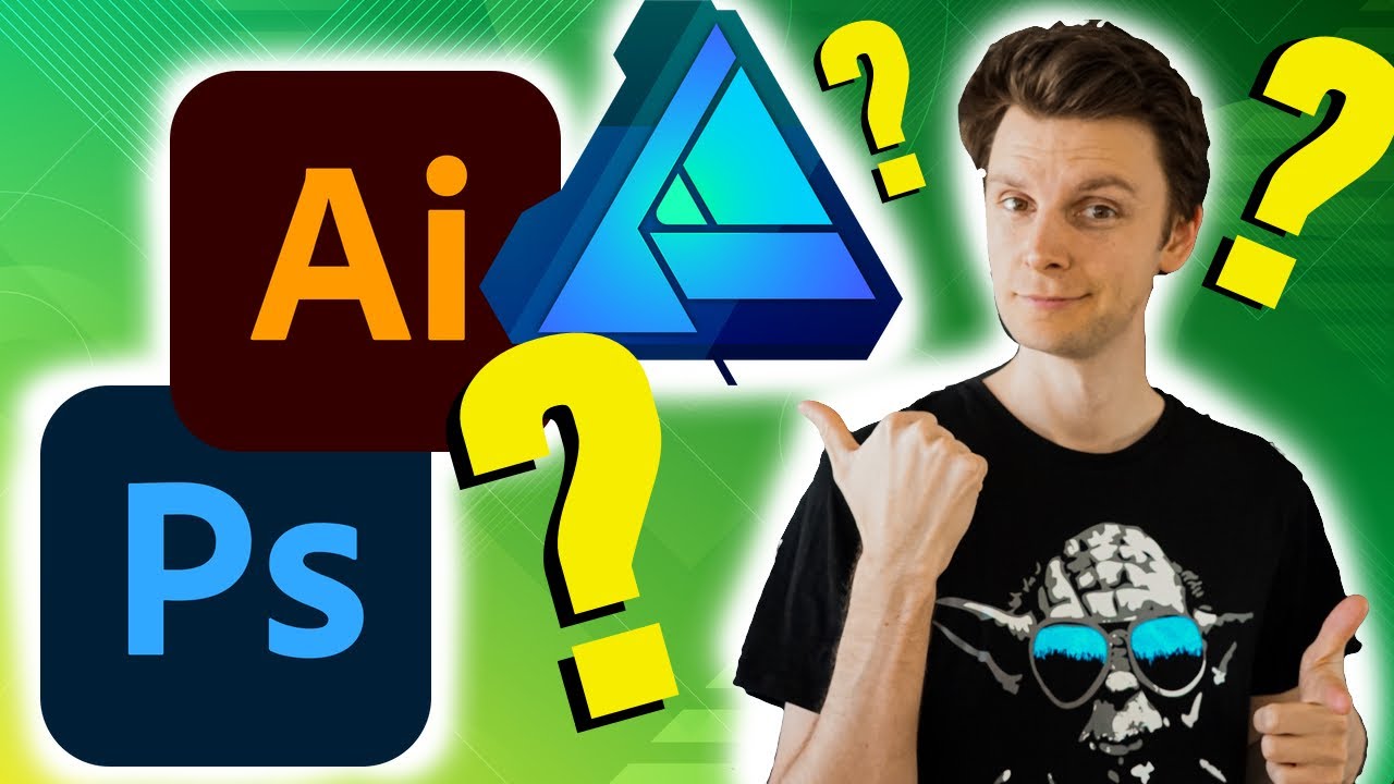 👕 T Shirt Design erstellen - 🔍VERGLEICH : Affinity Designer / Adobe Illustrator / Photoshop