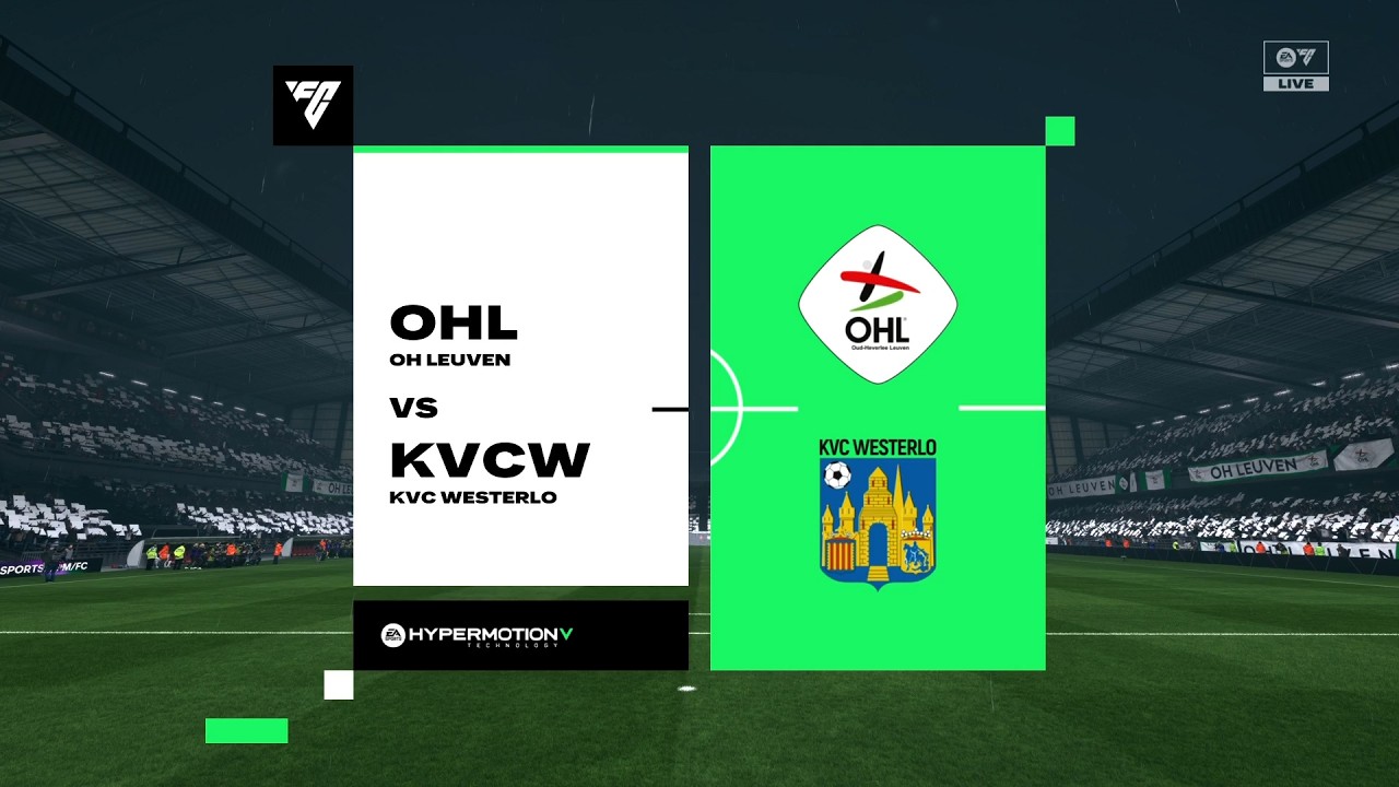 OH LEUVEN vs WKVC WESTERLO | Belgium: Jupiler Pro League | FC 26 | gameplay