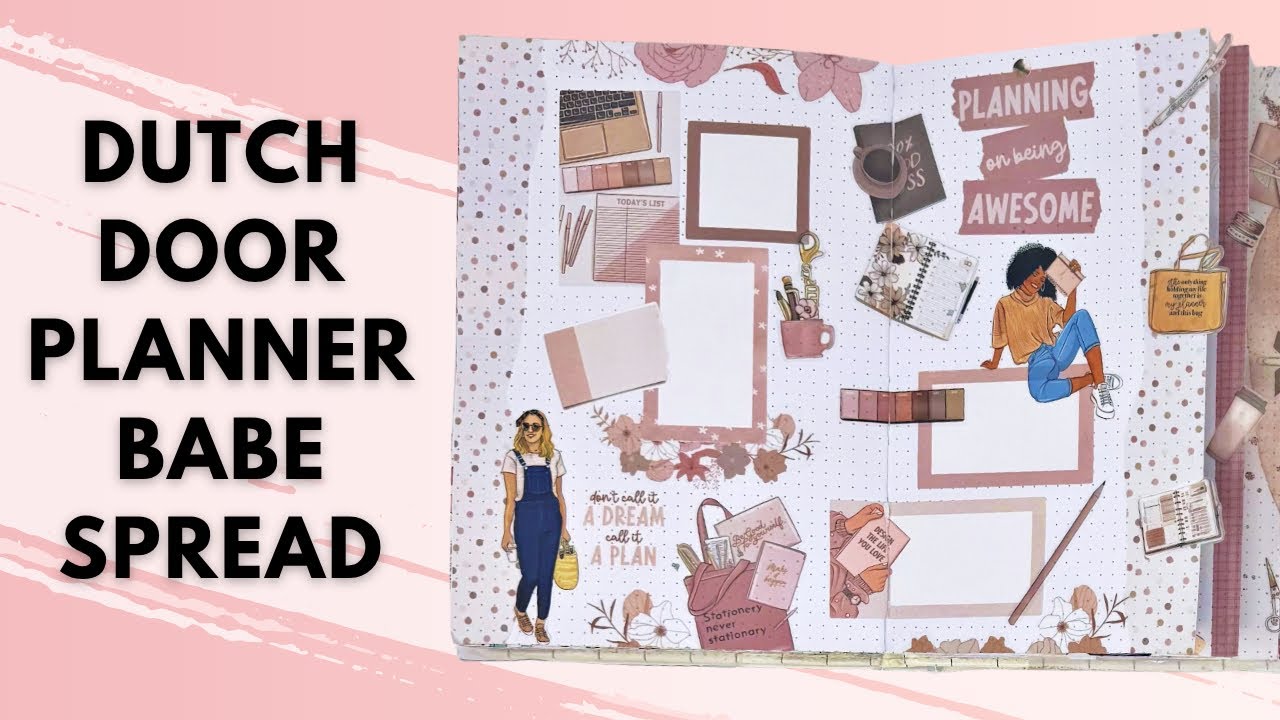 PLAN WITH ME | DUTCH DOOR PLANNER BABE BULLET JOURNAL SPREAD