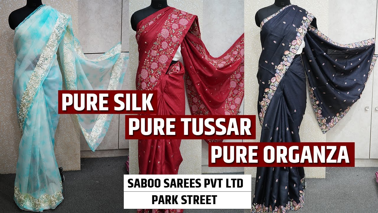 Pure Silk Sarees, Pure Tussar, Pure Organza, Kota Tussar Silk Sarees Manufacturer in Kolkata