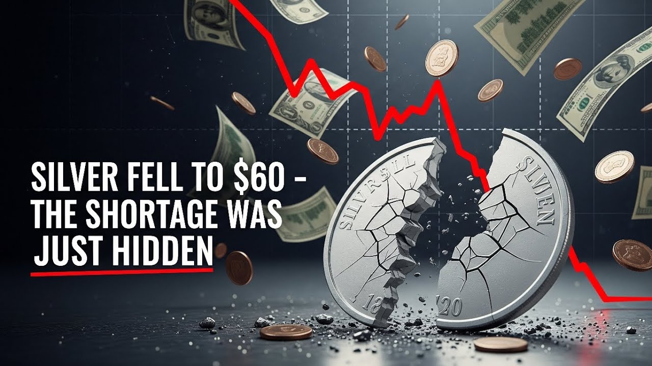 Цена на серебро упала до 60 долларов — дефицит оказался лишь скрытым.
