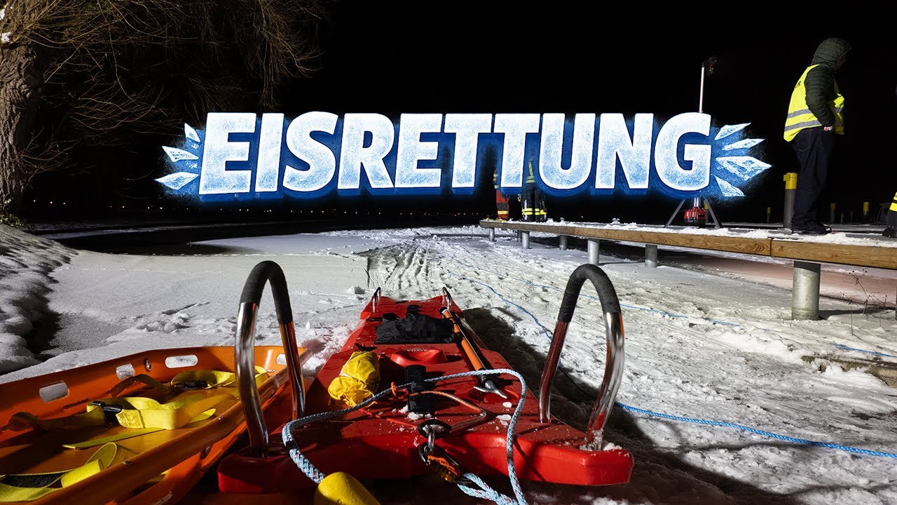 Übungsdienst | Eisrettung wie im Notfall❄️!​ | FF Wusterwitz