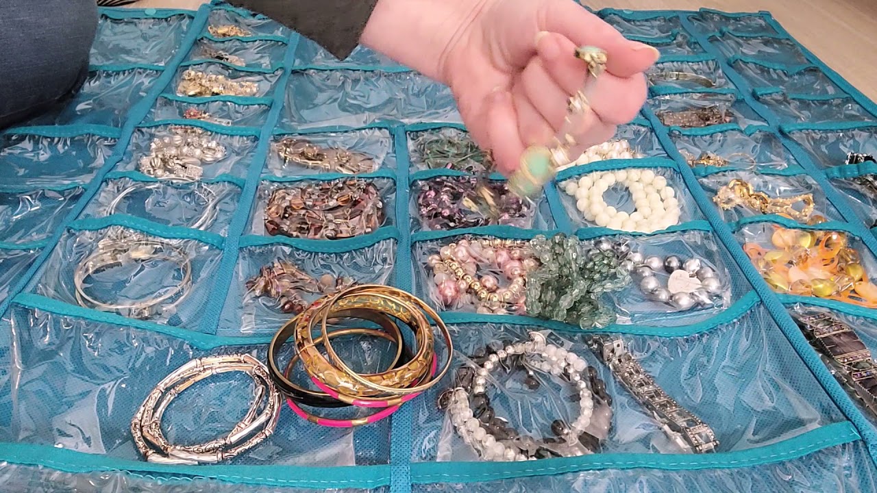 ASMR Jewelry Sorting -  Crinkles, Counting, No Talking