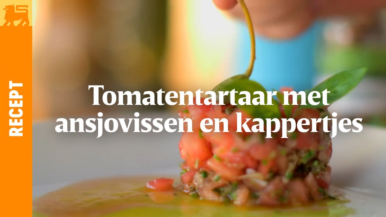 Tomatentartaar met ansjovissen en kappertjes