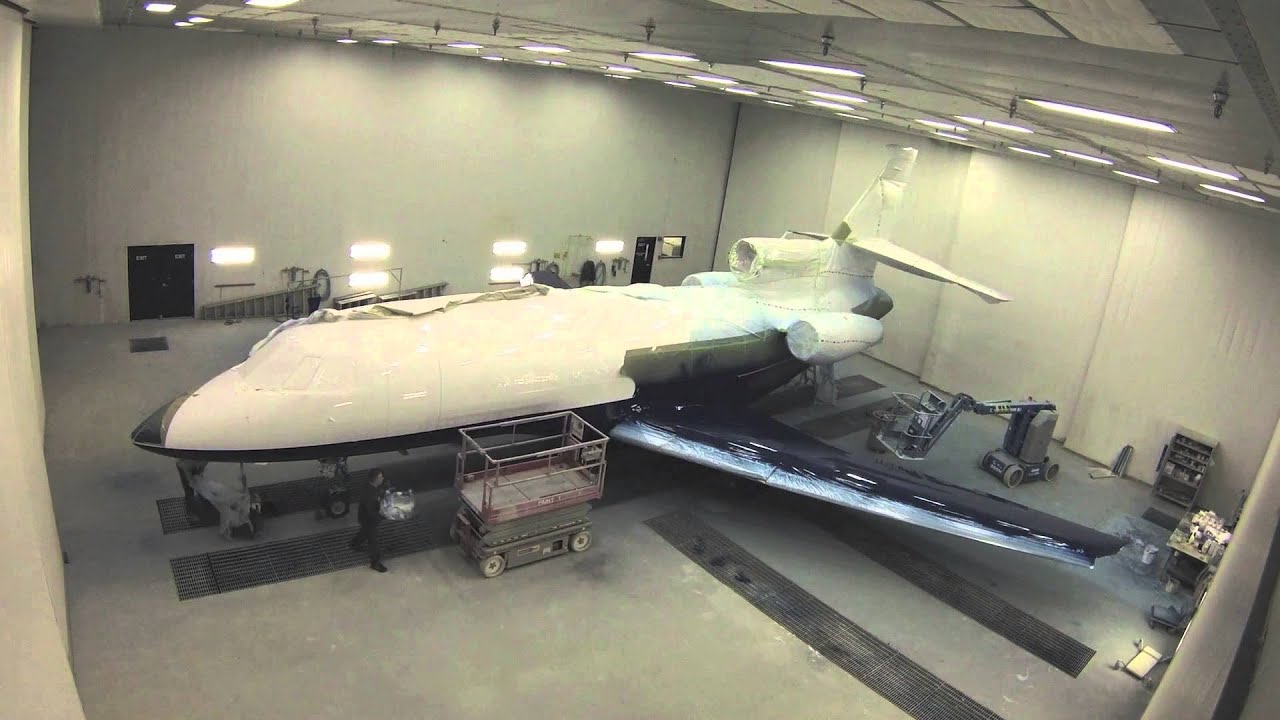 Falcon 900EX Full Paint Job Time Lapse
