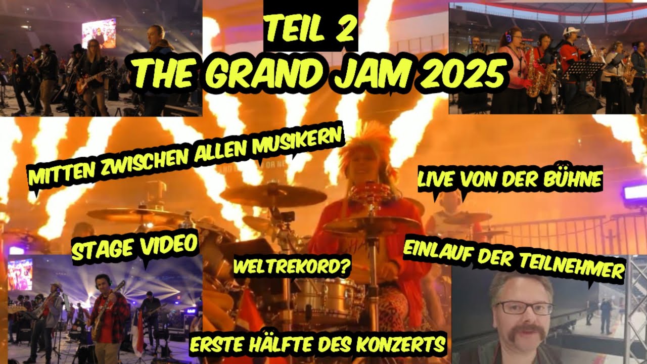 Teil 2 2025 The Grand Jam Frankfurt Stage Video von allen Musikern #thegrandjam #event #worldrecord