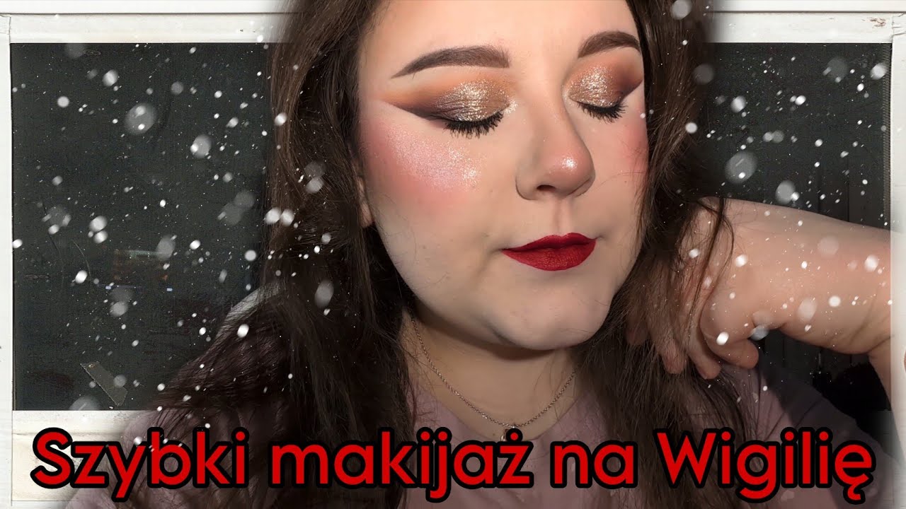 Szybki makijaż na wigilię | Efektowny makijaż w 10 minut kiedy brakuje Ci czasu 🤗