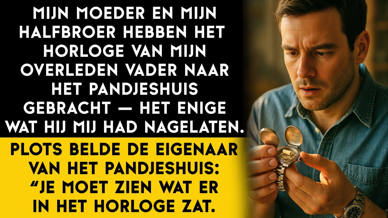 Ze hebben het horloge naar het pandjeshuis gebracht, zonder te beseffen wat ze eigenlijk weggaven