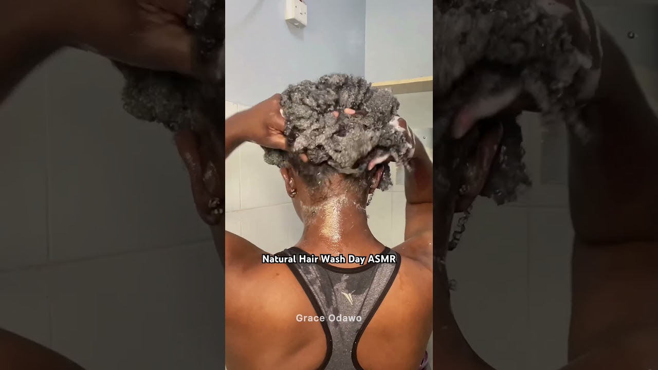 Natural Hair Wash Day ASMR| Washing 4C Hair
