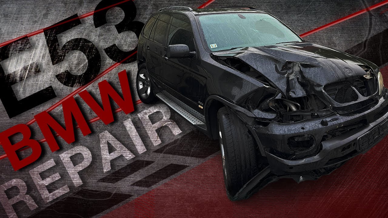 BMW X5 E53. Serious damage means serious repairs. Серьёзное повреждение — серьёзный ремонт.