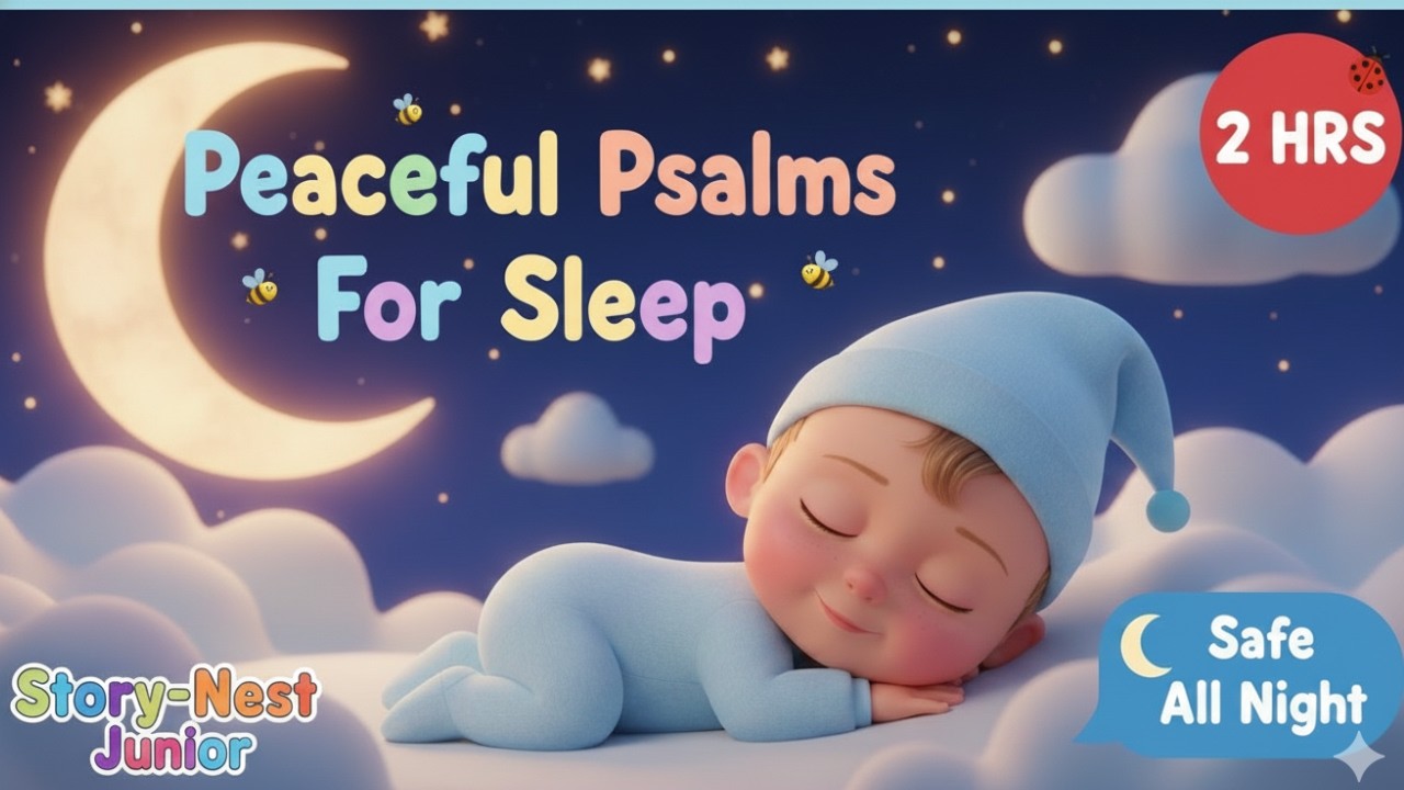 2 Hours of Psalms Lullabies | Peaceful Bible Bedtime Songs for Kids’ Sleep & God’s Protection