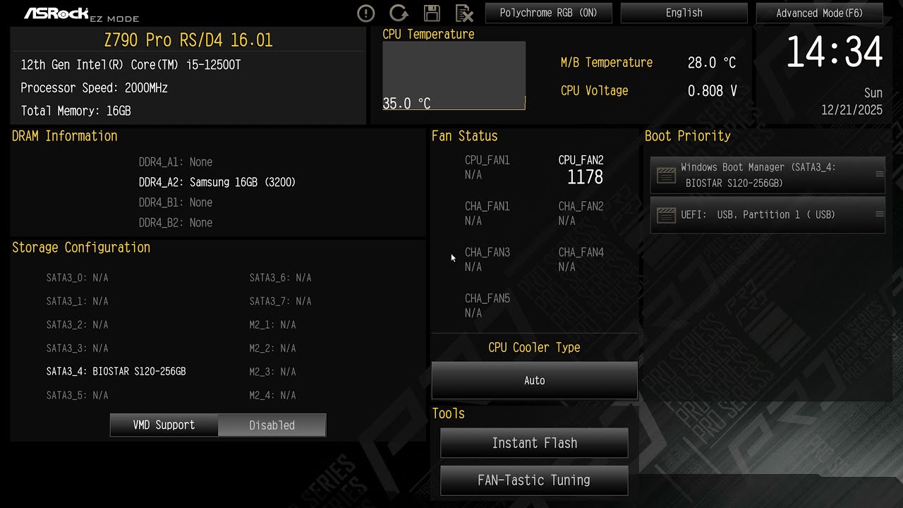 ASRock Z790 Pro RS/D4 BIOS 1.21 to 16.01 How to BIOS Update Instant Flash #ASRock #BIOS