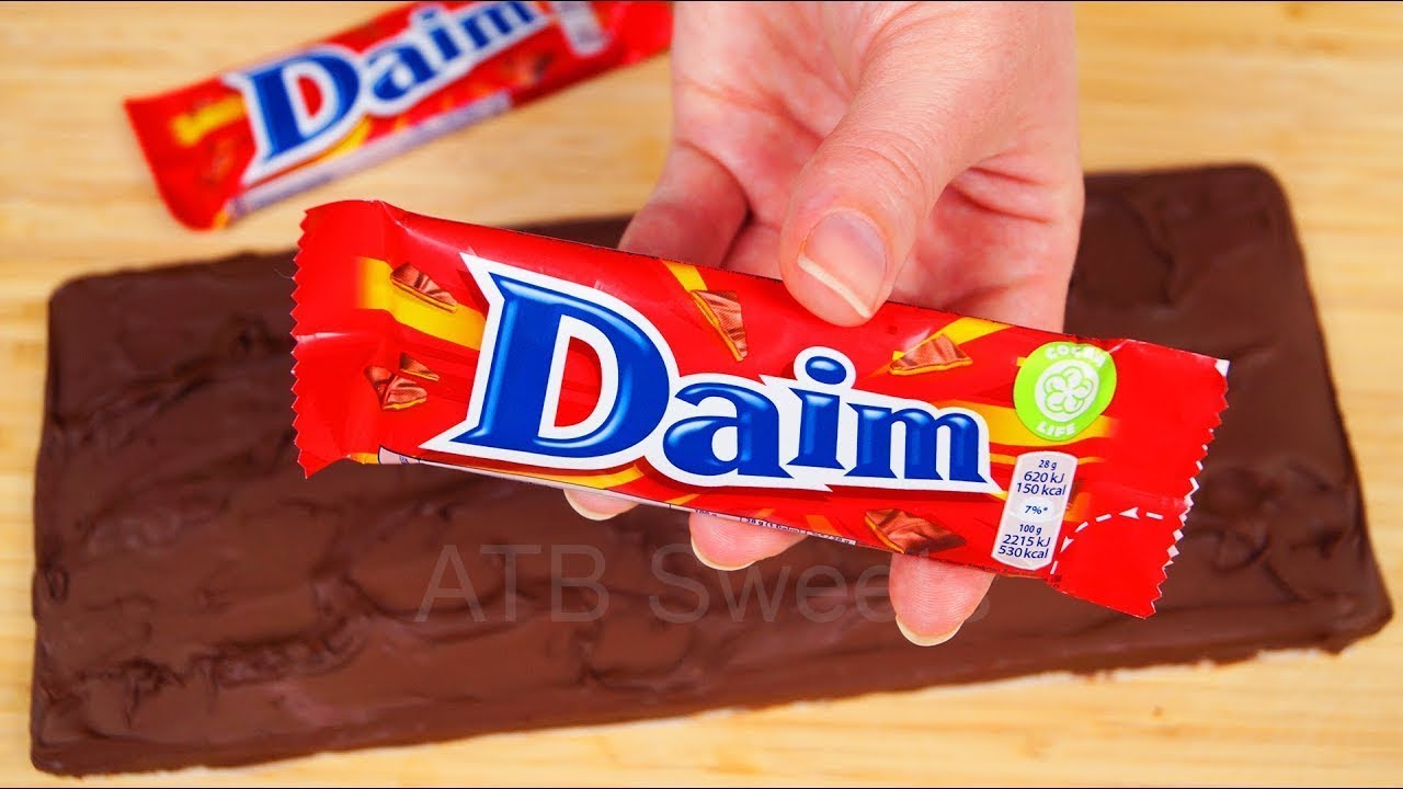 Giant Daim bar. Real homemade chocolate Daim
