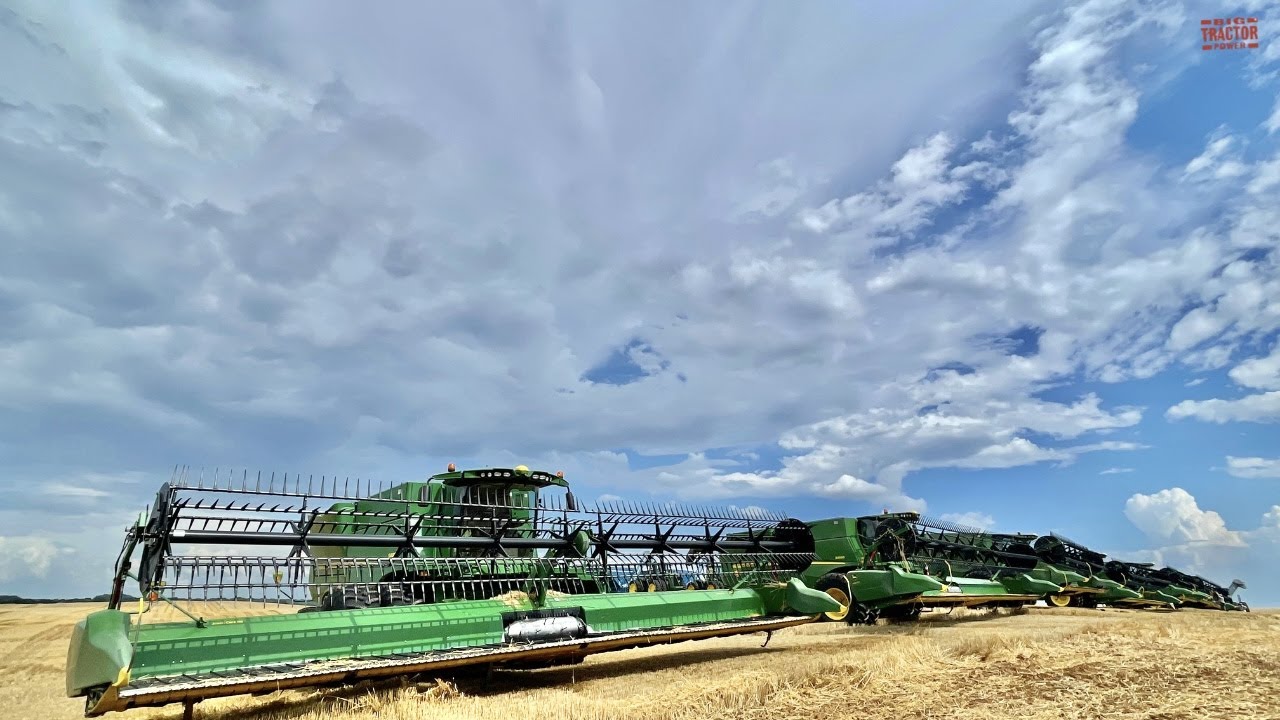 WHEAT HARVEST 2021 with Big John JOHN DEERE Combines