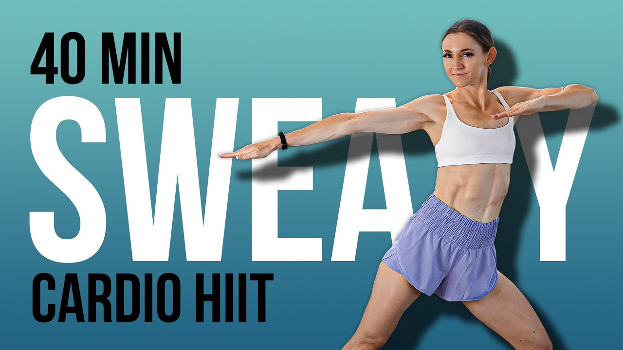 40 MIN CARDIO HIIT - NO JUMPING - All Standing SUMMER SHRED | Super Sweaty Fun + No Repeat