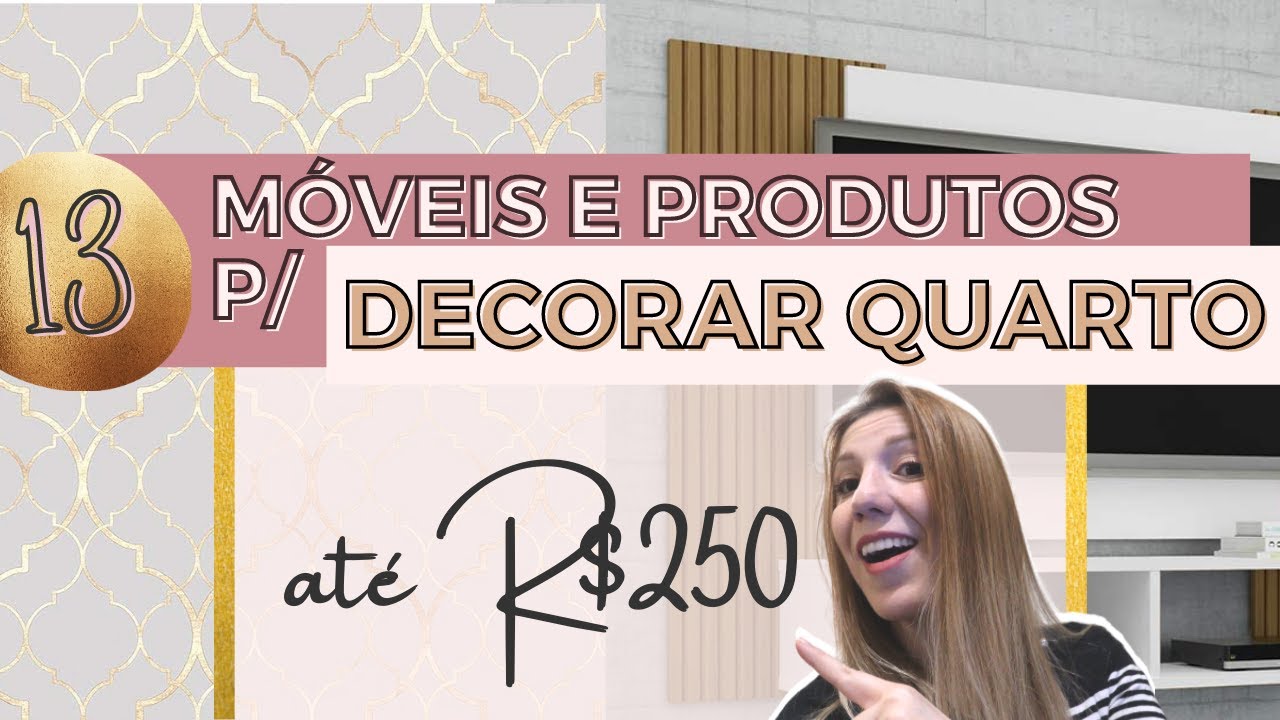 13 PRODUTOS E MÓVEIS para renovar a DECORAÇÃO DO SEU QUARTO gastando pouco (AMAZON)