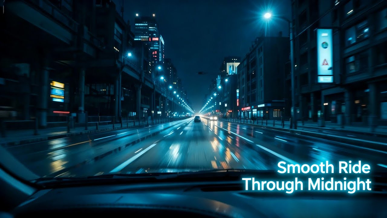 Smooth Ride Through Midnight 🌃 | Chill Electronic Night Drive | Deep Focus Urban Driving Music