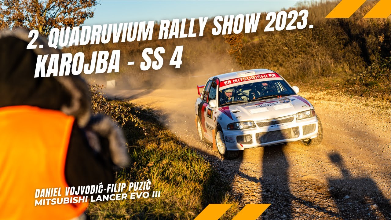 2. Rally Show Quadruvium 2023 | SS4 Karojba | Daniel Vojvodić-Filip Puzić|Mitsubishi Lancer EVO III