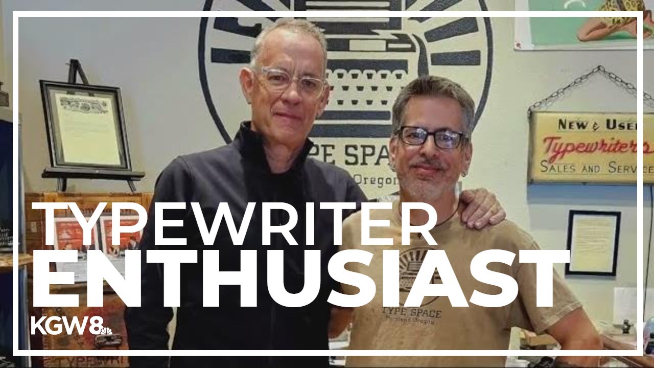 Tom Hanks made a surprise visit to a Southeast Portland typewriter shop