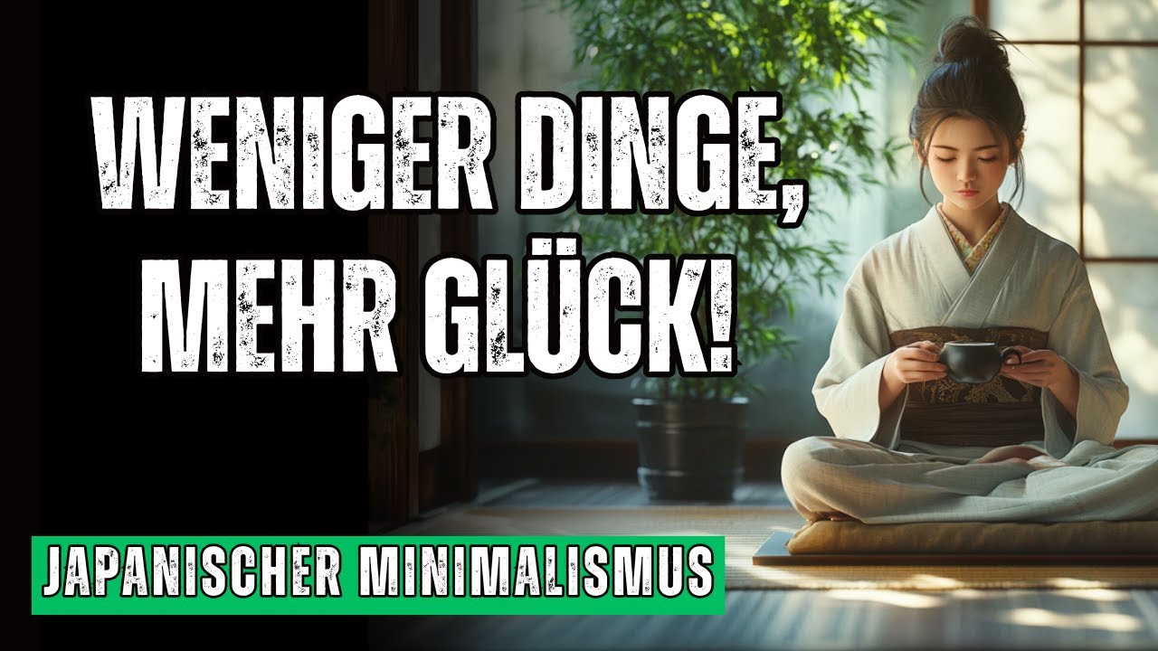 JAPANISCHER MINIMALISMUS: Warum WENIGER Zeug Sie GLÜCKLICHER macht