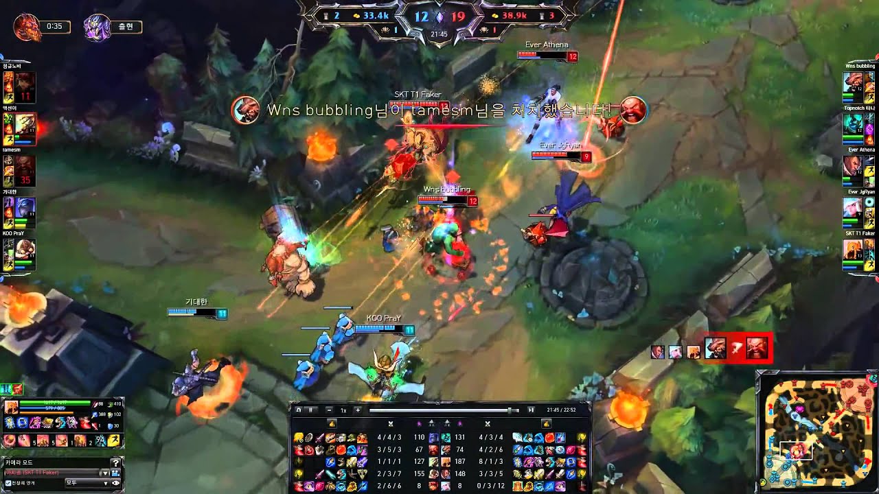 SKT T1 Faker   Azir vs Master Yi   KR LOL SoloQ Highlights